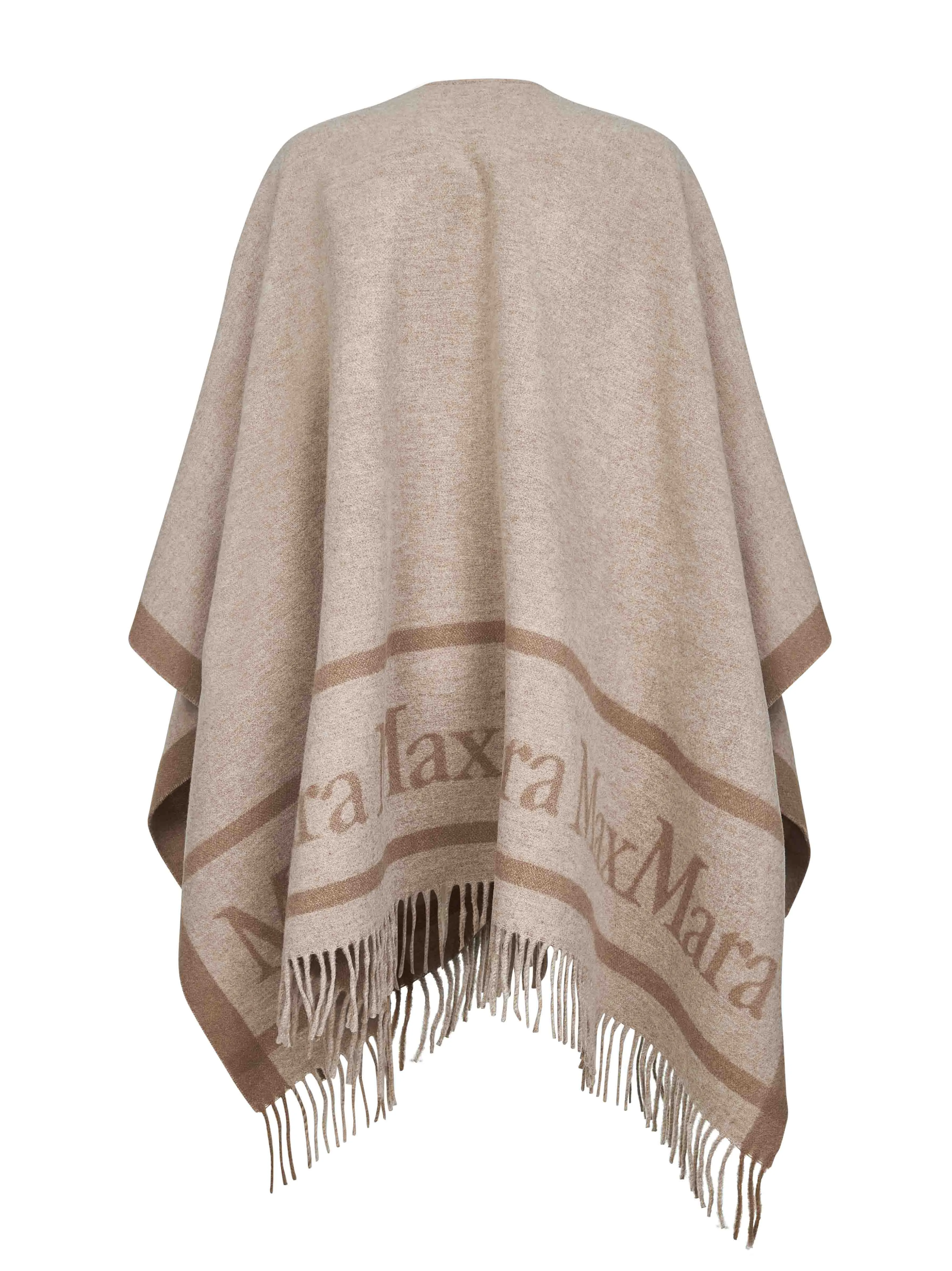 Beige Jacquard Wool HILDE Poncho sold by Lord & Taylor product image thumbnail 2