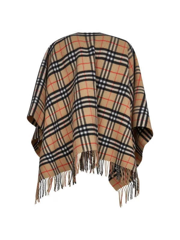 Beige Check Wool and Cashmere Cape sold by Lord & Taylor