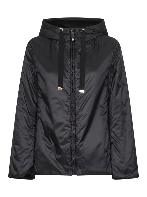 Max Mara Black Greenh Padded Hooded Jacket made by MaxMara