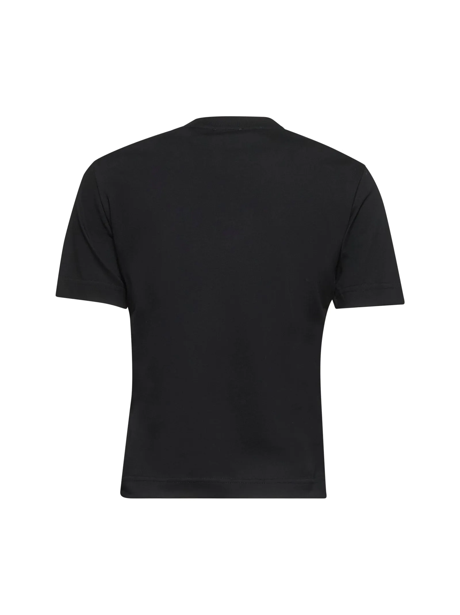 Black cotton Check trim T-shirt sold by Lord & Taylor product image thumbnail 2