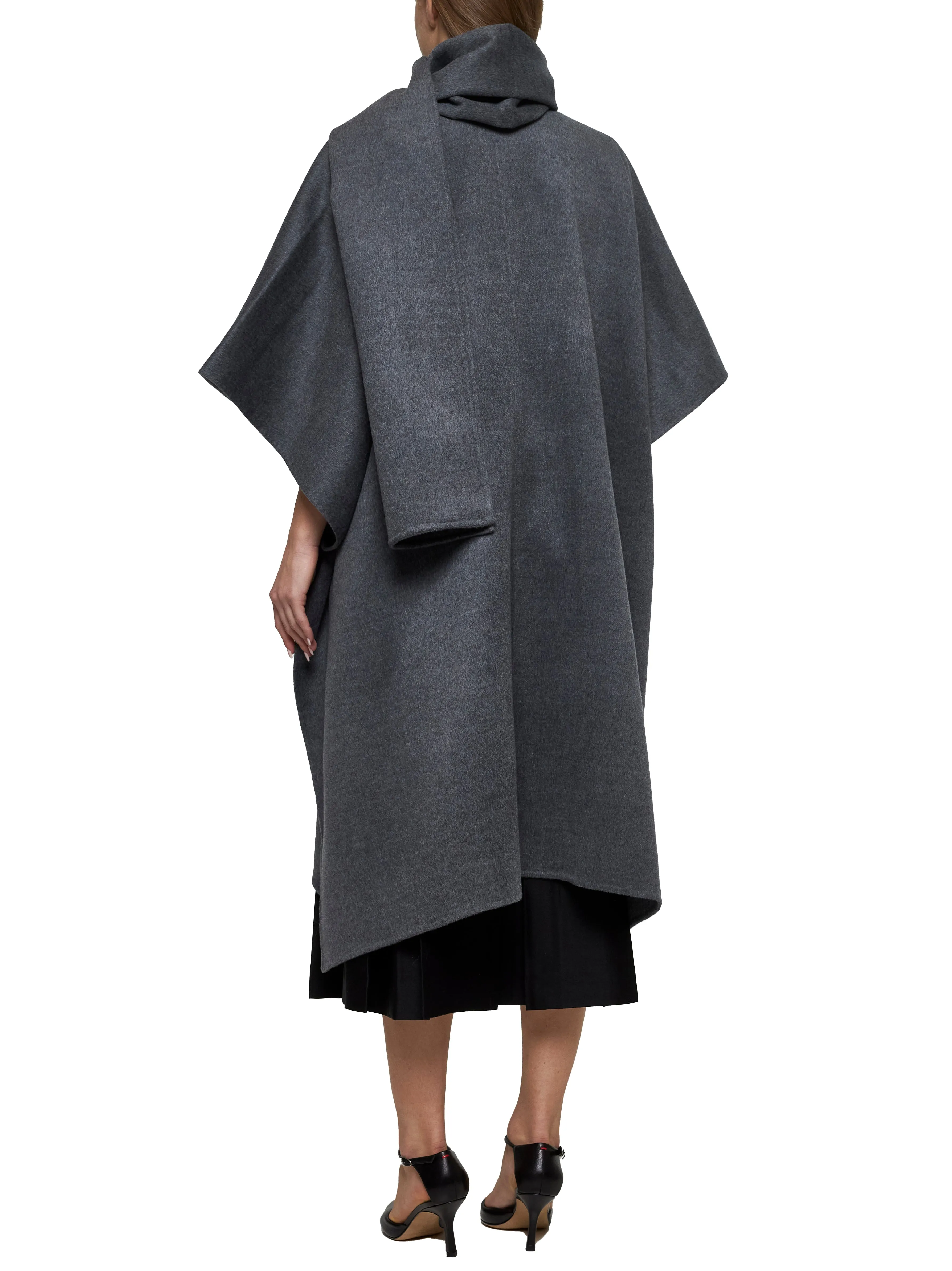 Grey Wool Scarf Coat sold by Lord & Taylor product image thumbnail 3