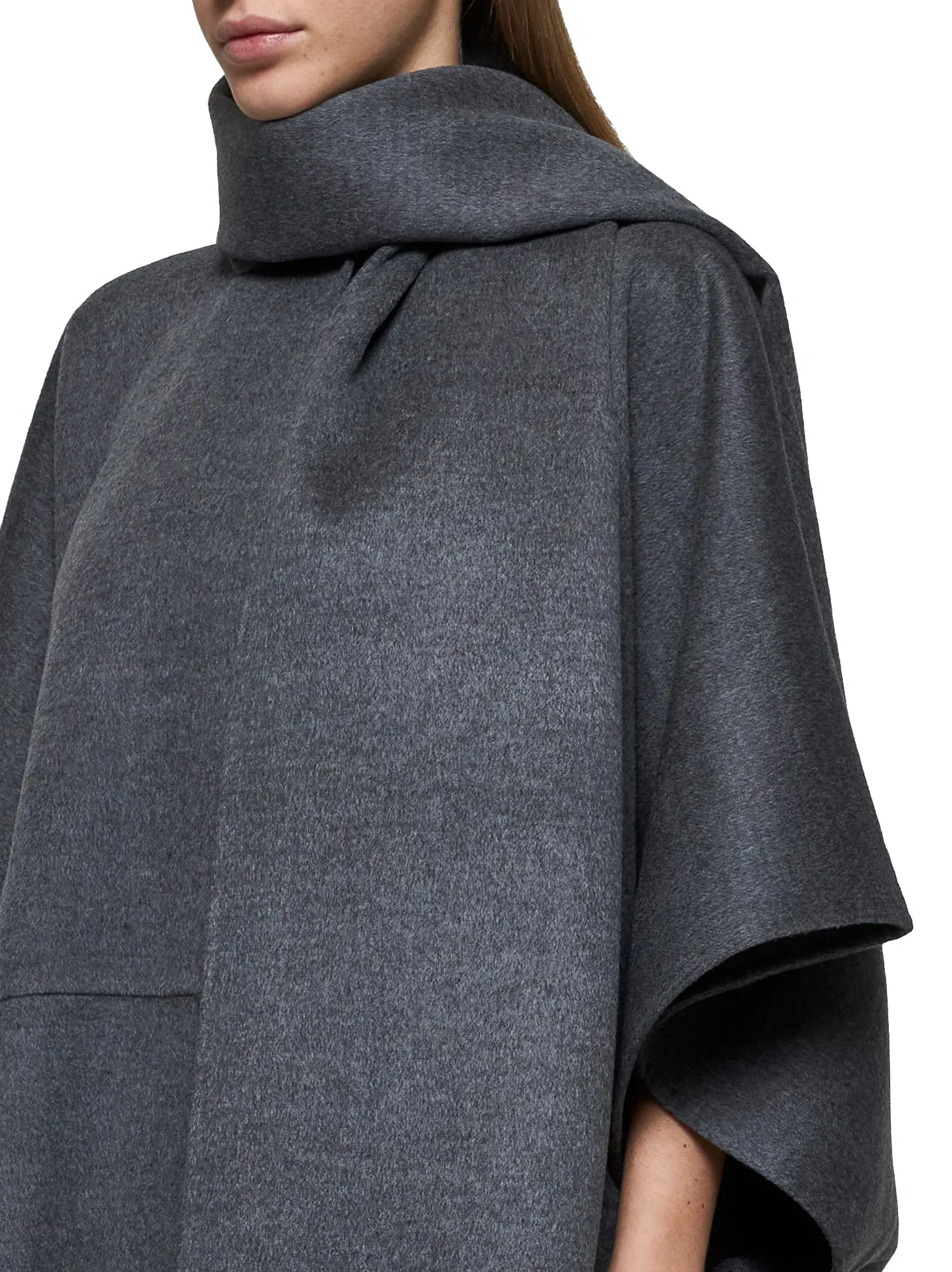 Grey Wool Scarf Coat sold by Lord & Taylor product image thumbnail 4