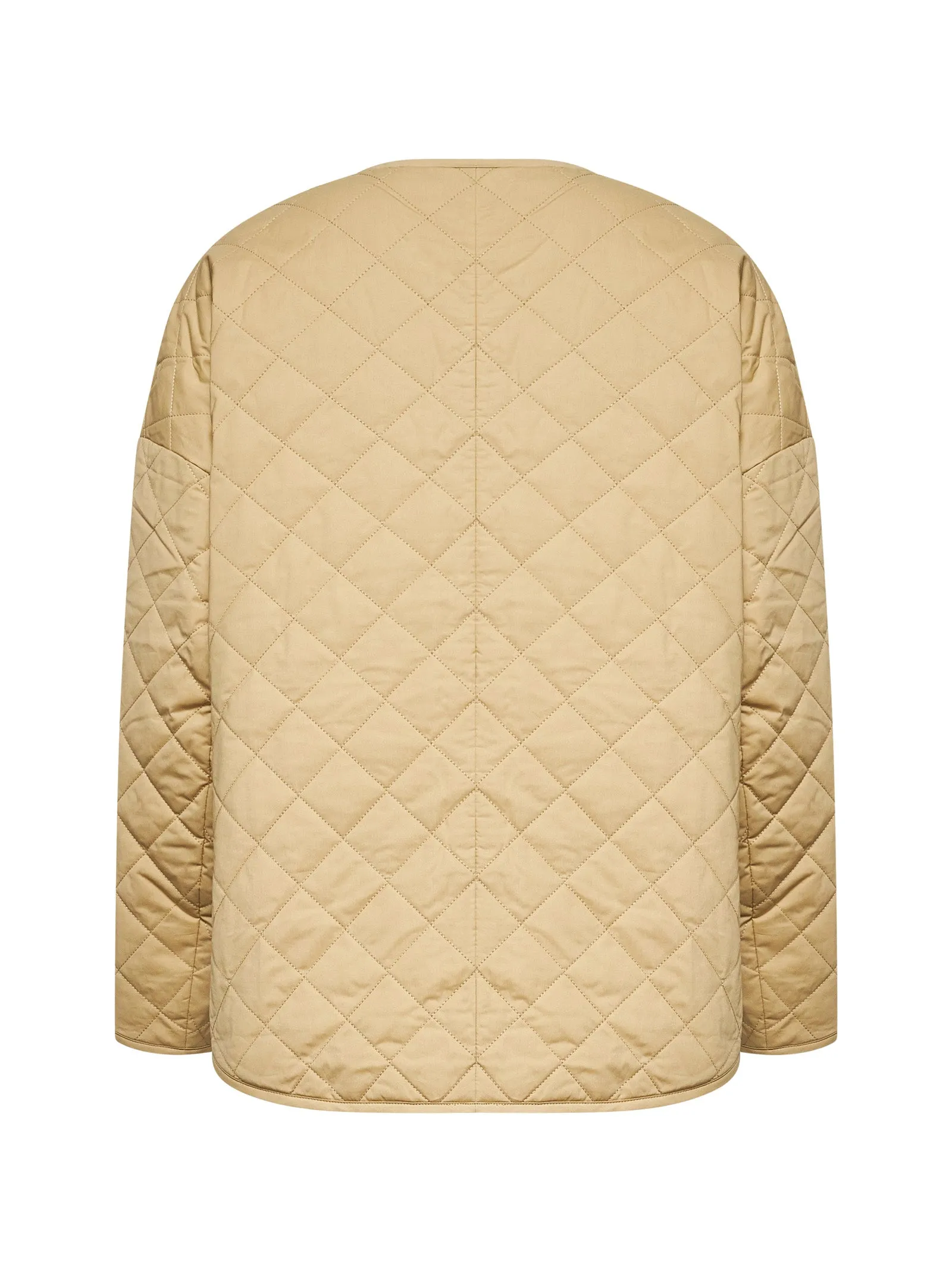 Beige Organic Cotton Quilted Jacket sold by Lord & Taylor product image thumbnail 2