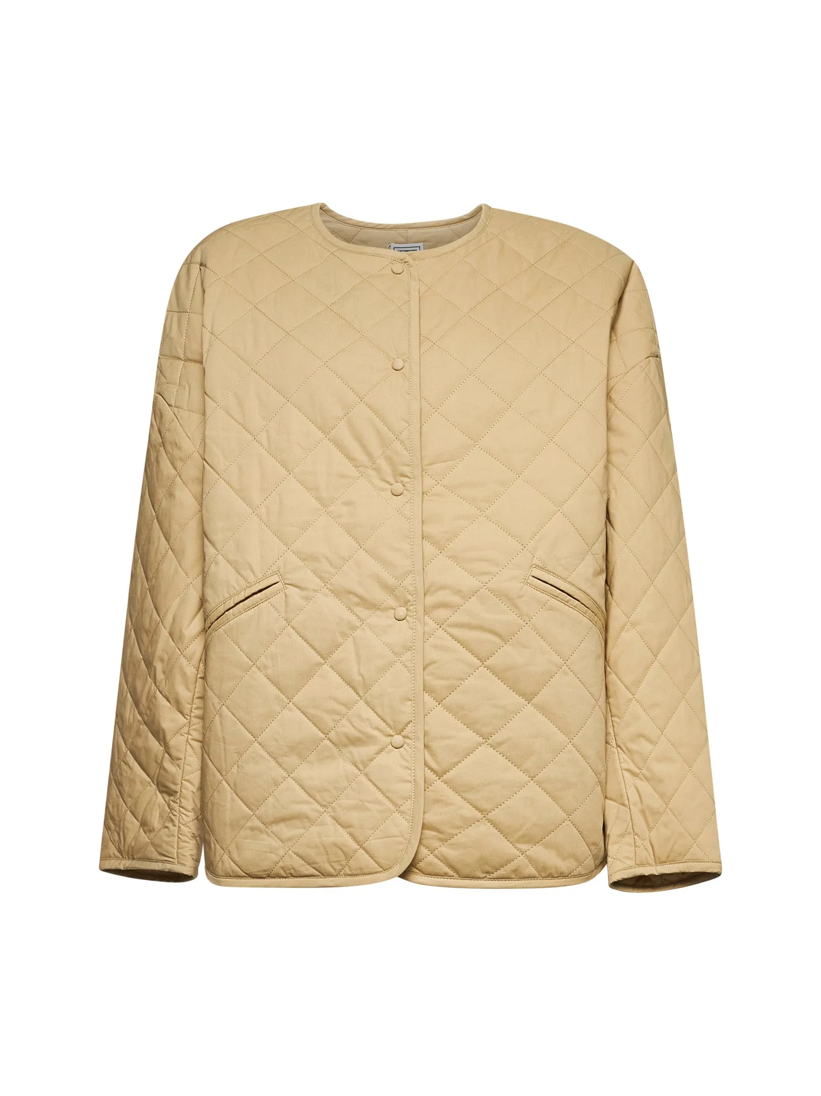 Beige Organic Cotton Quilted Jacket sold by Lord & Taylor
