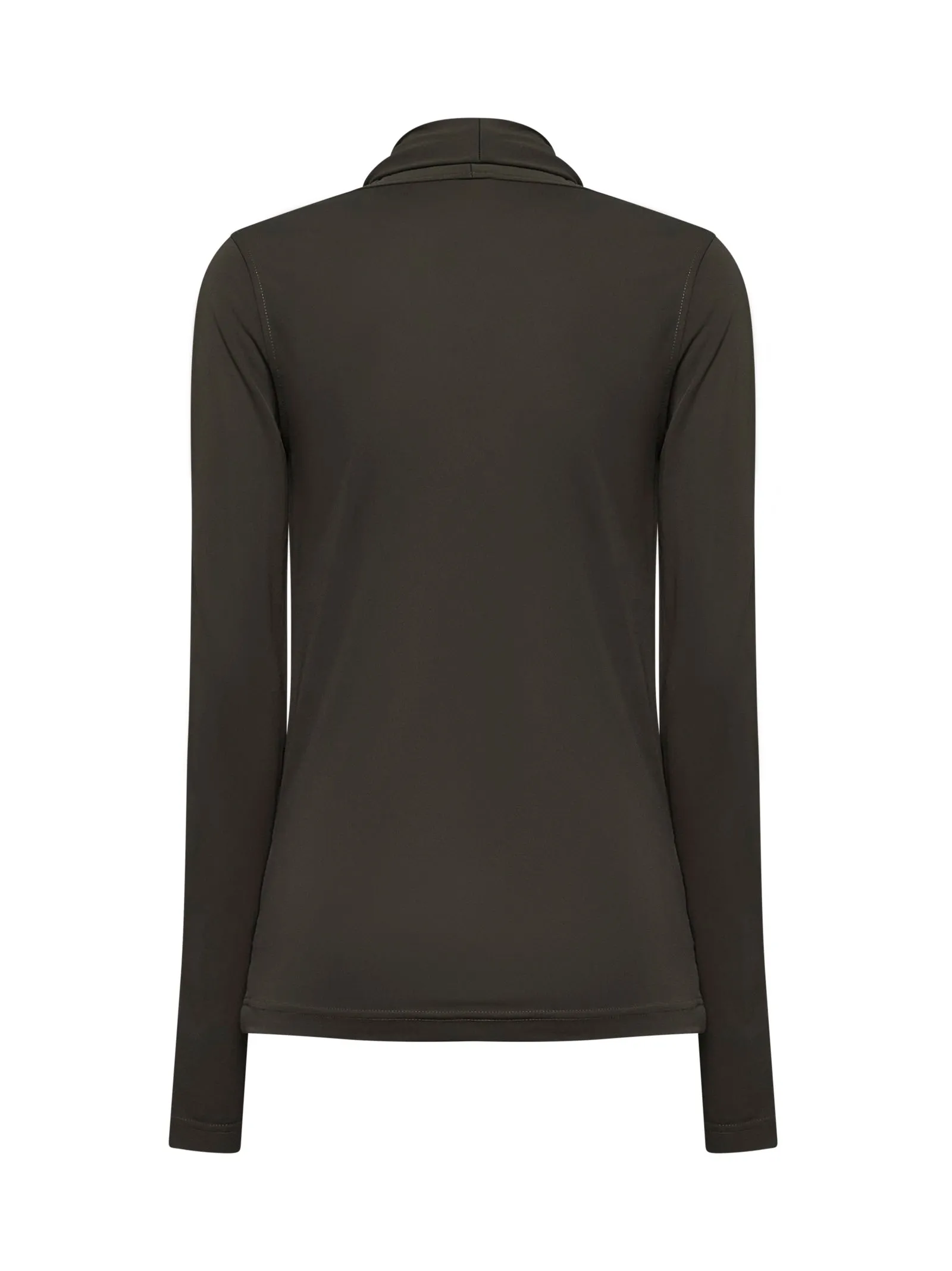 Black Fluid Jersey Overlapped Top sold by Lord & Taylor product image thumbnail 2