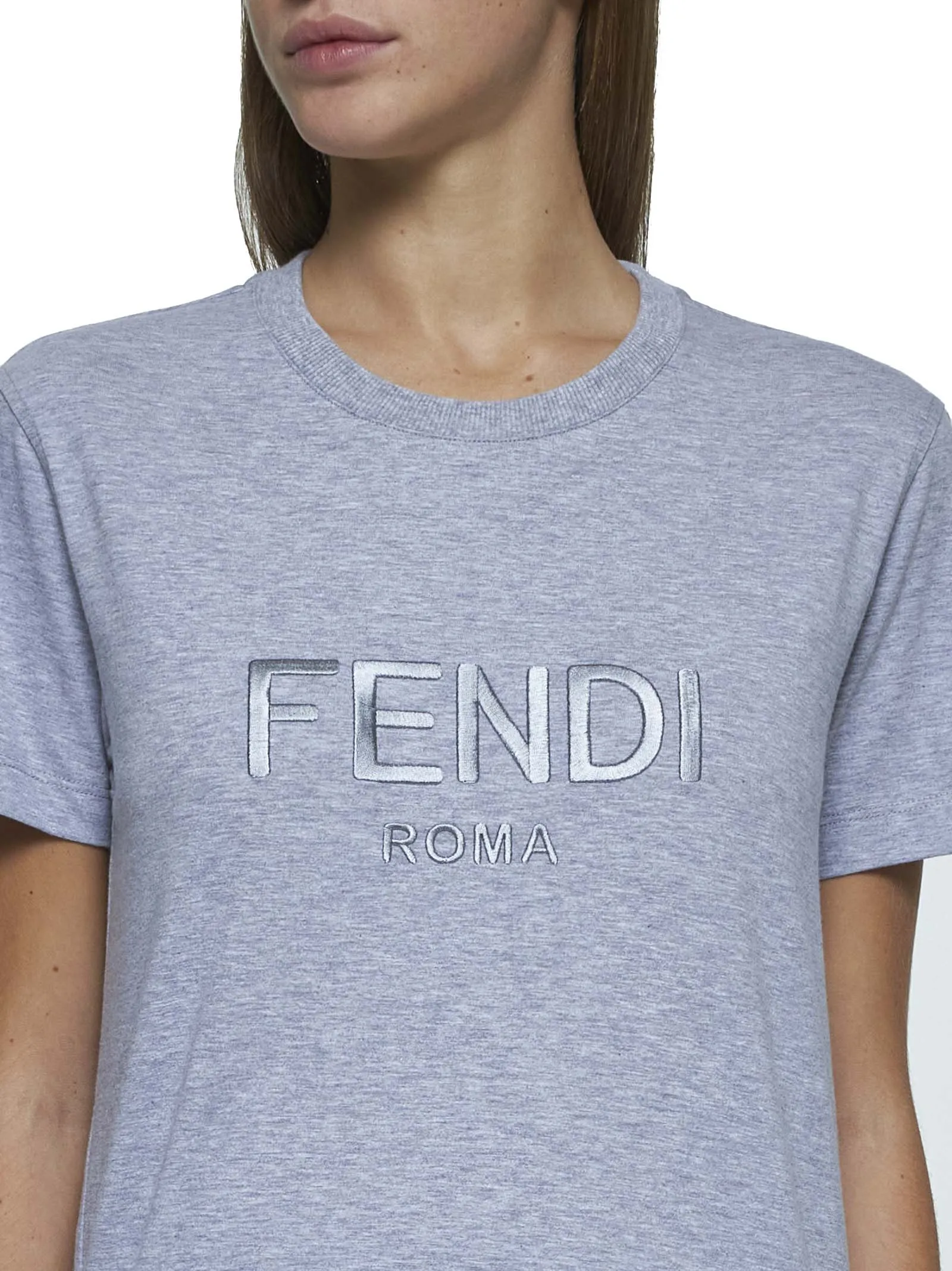 Fendi Logo Cotton T-Shirt sold by Lord & Taylor product image thumbnail 4