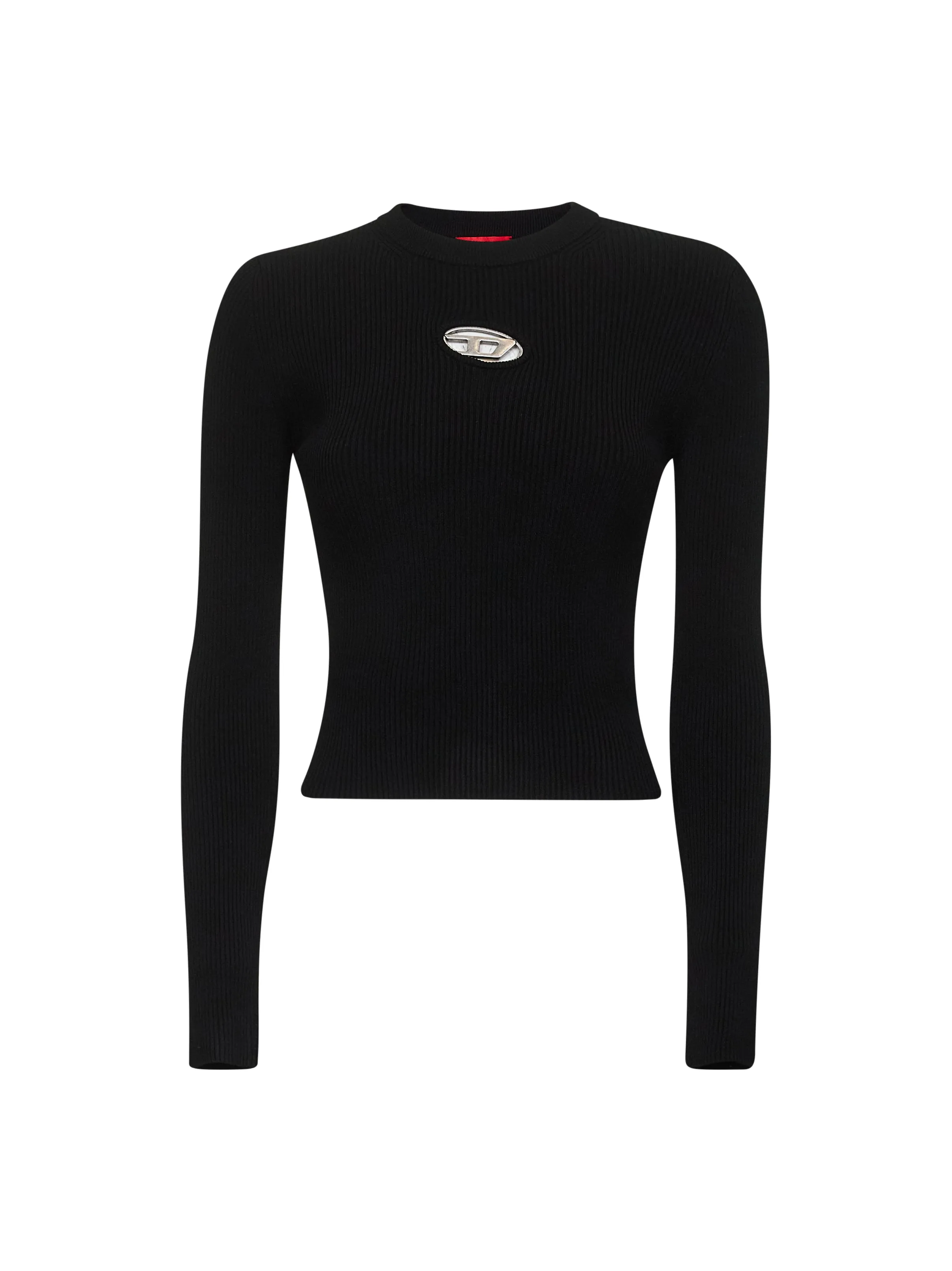 M-Valari Top in Black Ribbed Stretch Jersey sold by Lord & Taylor