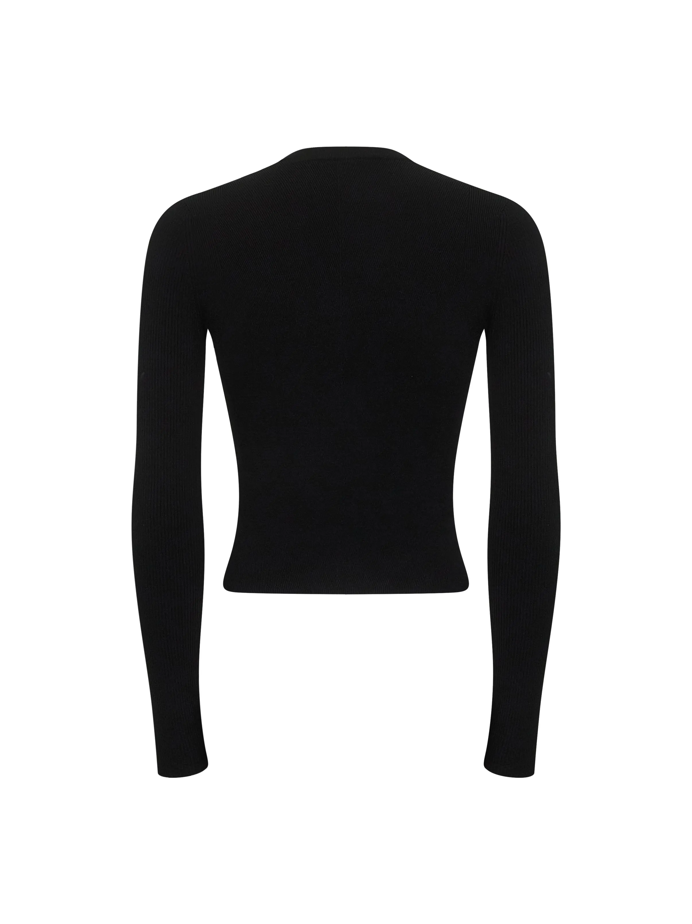 M-Valari Top in Black Ribbed Stretch Jersey sold by Lord & Taylor product image thumbnail 2