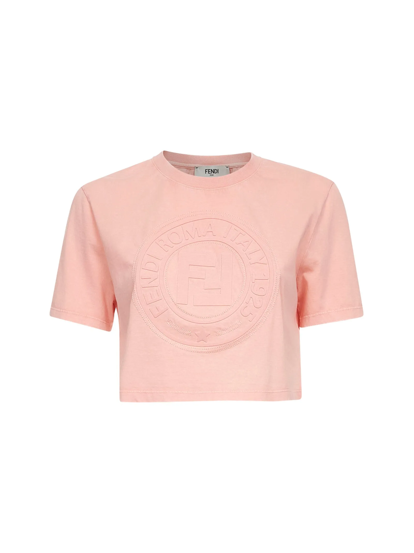 Pink Cotton Logo Crop T-Shirt sold by Lord & Taylor