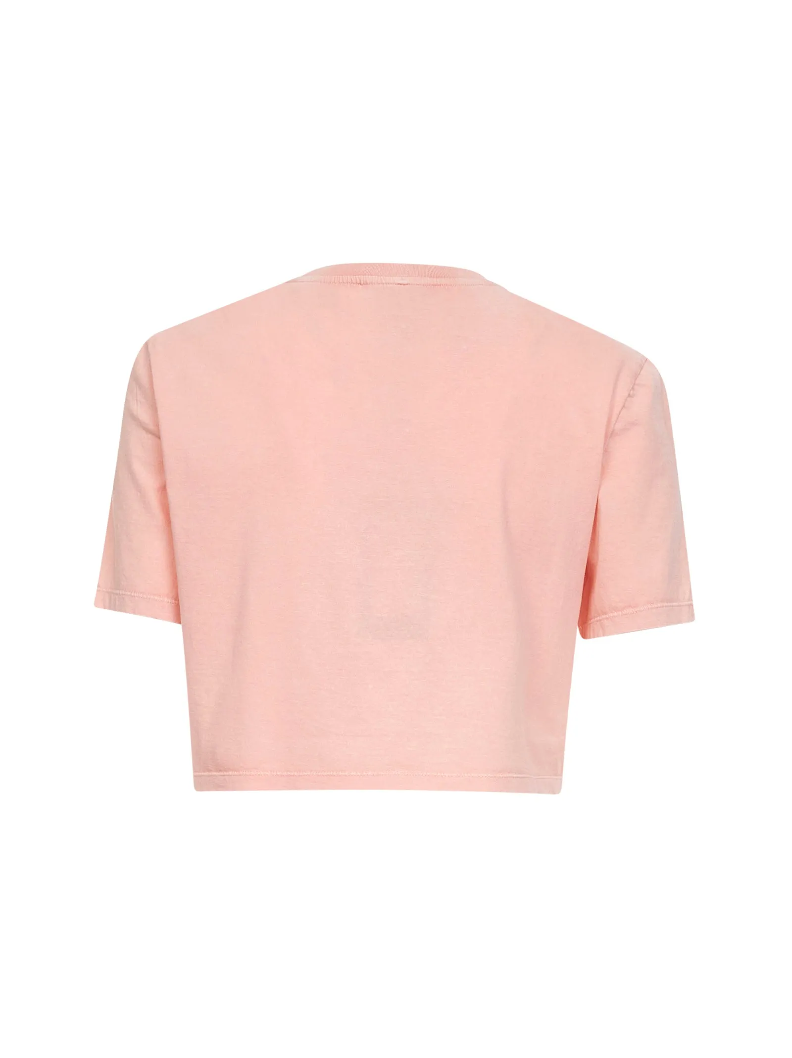 Pink Cotton Logo Crop T-Shirt sold by Lord & Taylor product image thumbnail 2