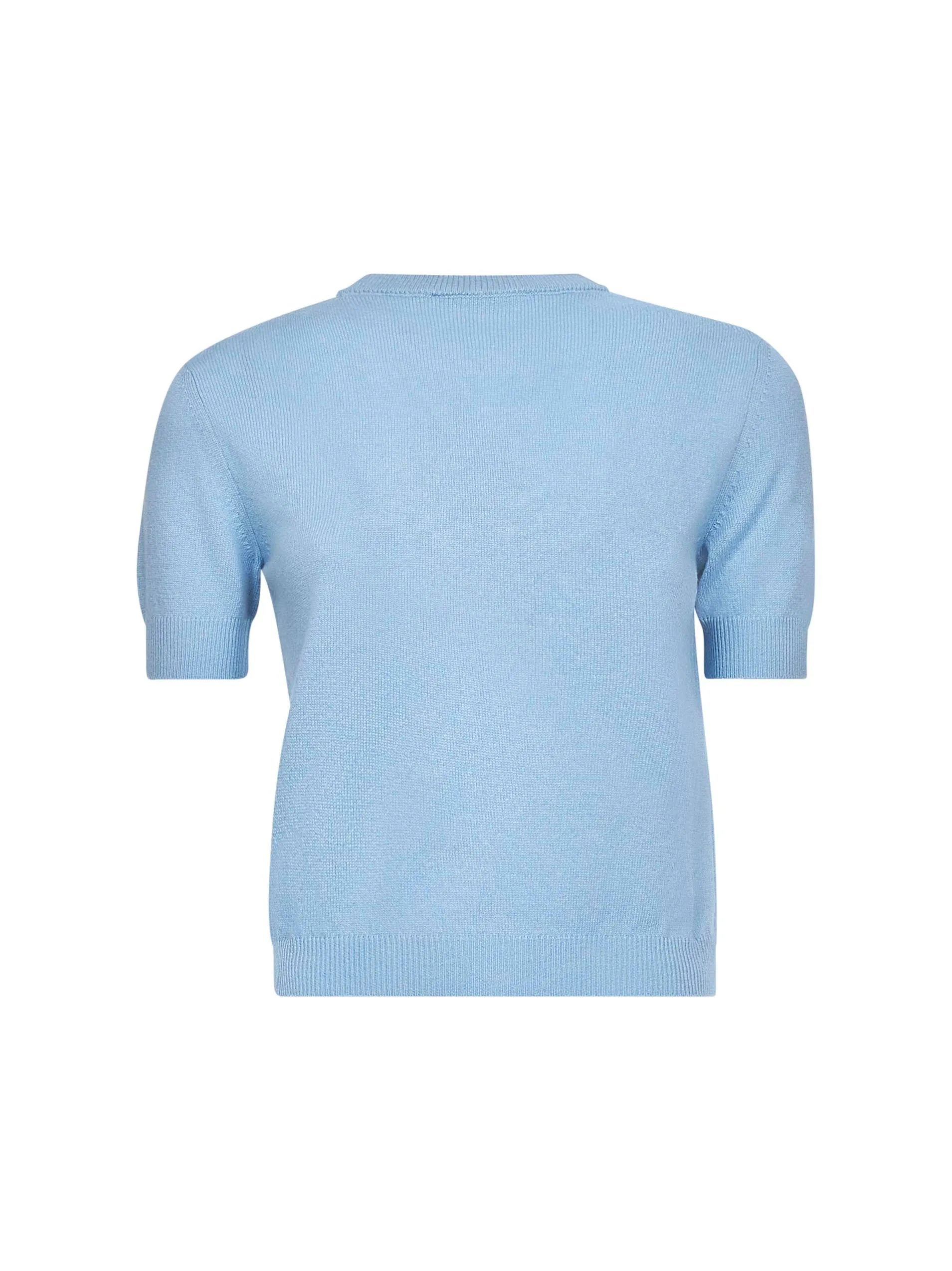 Light Blue Wool Intarsia Top sold by Lord & Taylor product image thumbnail 2