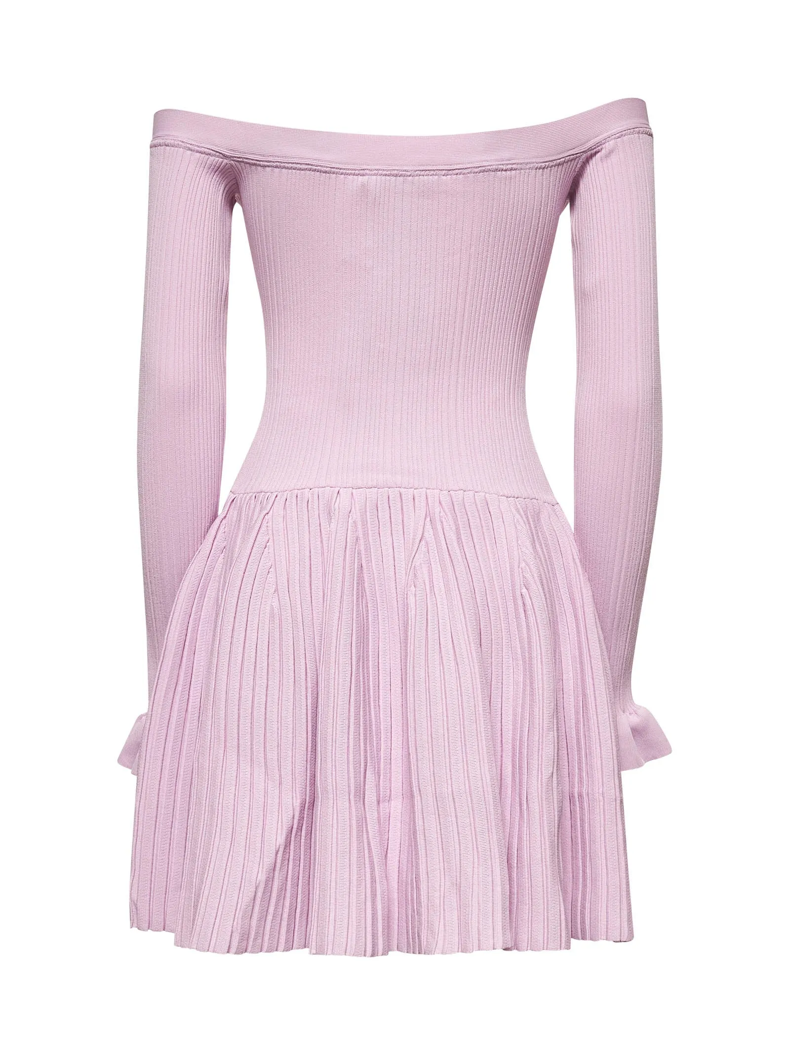 Pink Ribbed Knit Mini Dress sold by Lord & Taylor product image thumbnail 2