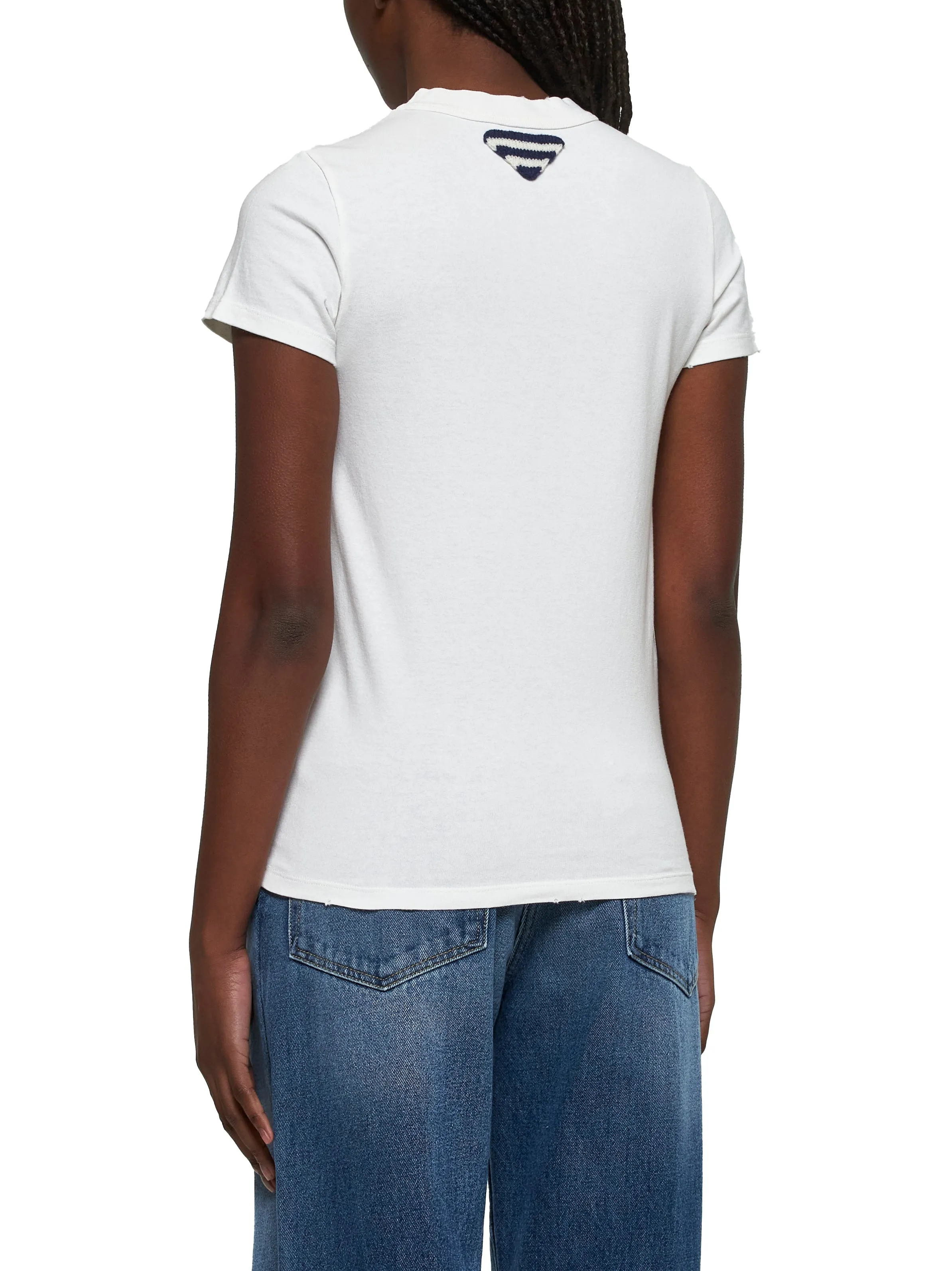 White Printed Jersey T-Shirt sold by Lord & Taylor product image thumbnail 3