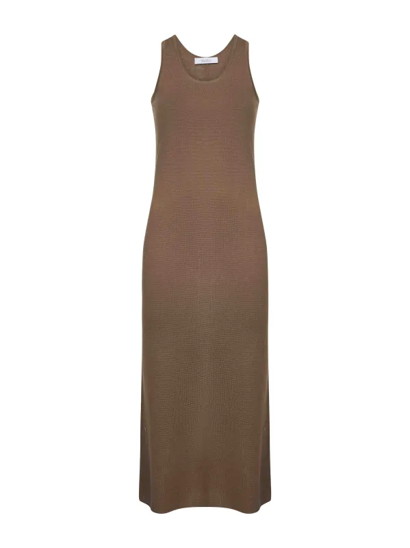 Brown Wool ACERI Slim Fit Dress sold by Lord & Taylor