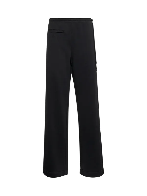 Black Jersey Twist Trousers sold by Lord & Taylor