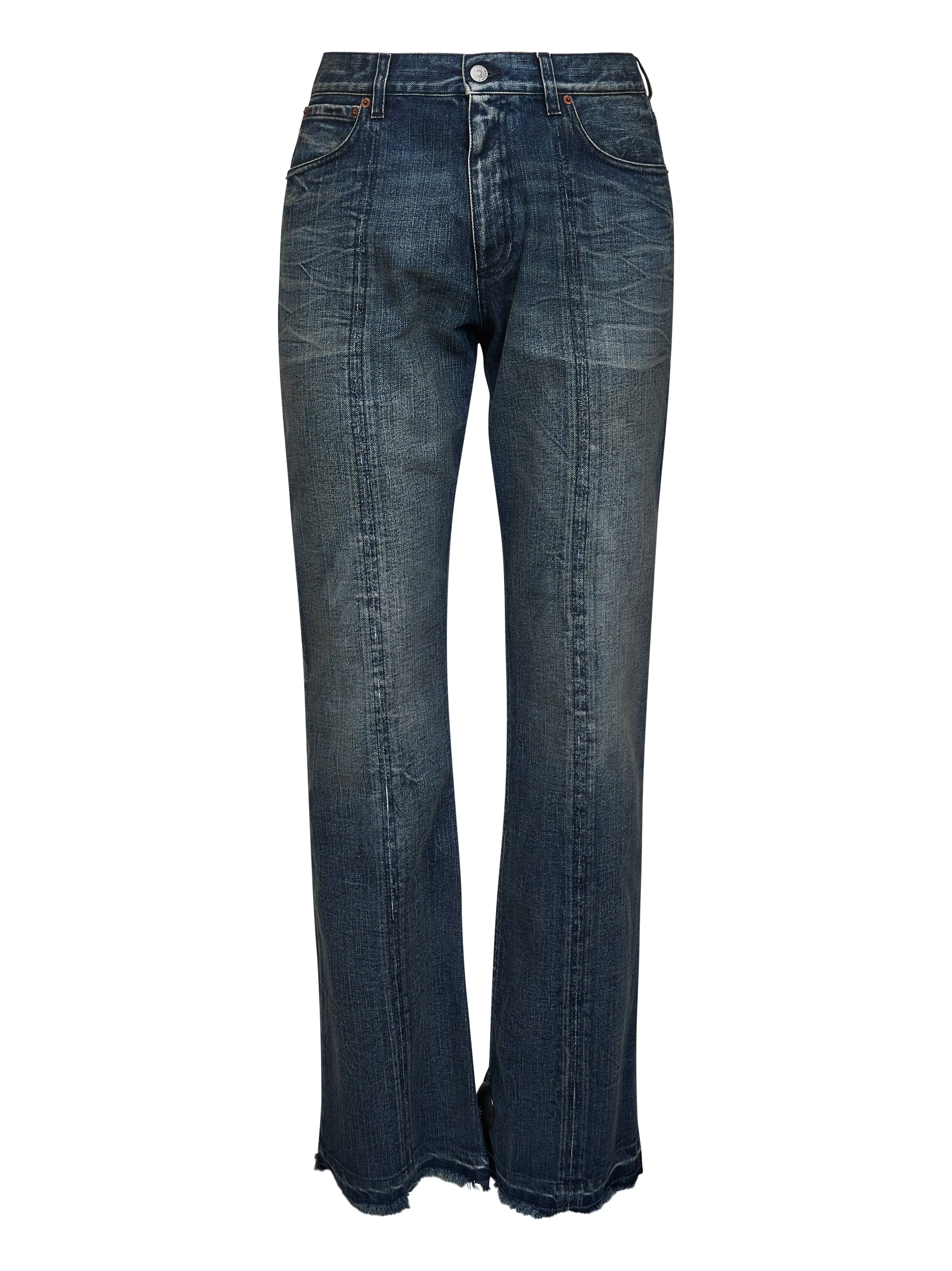 Blue Cotton Denim Flare Jeans sold by Lord & Taylor