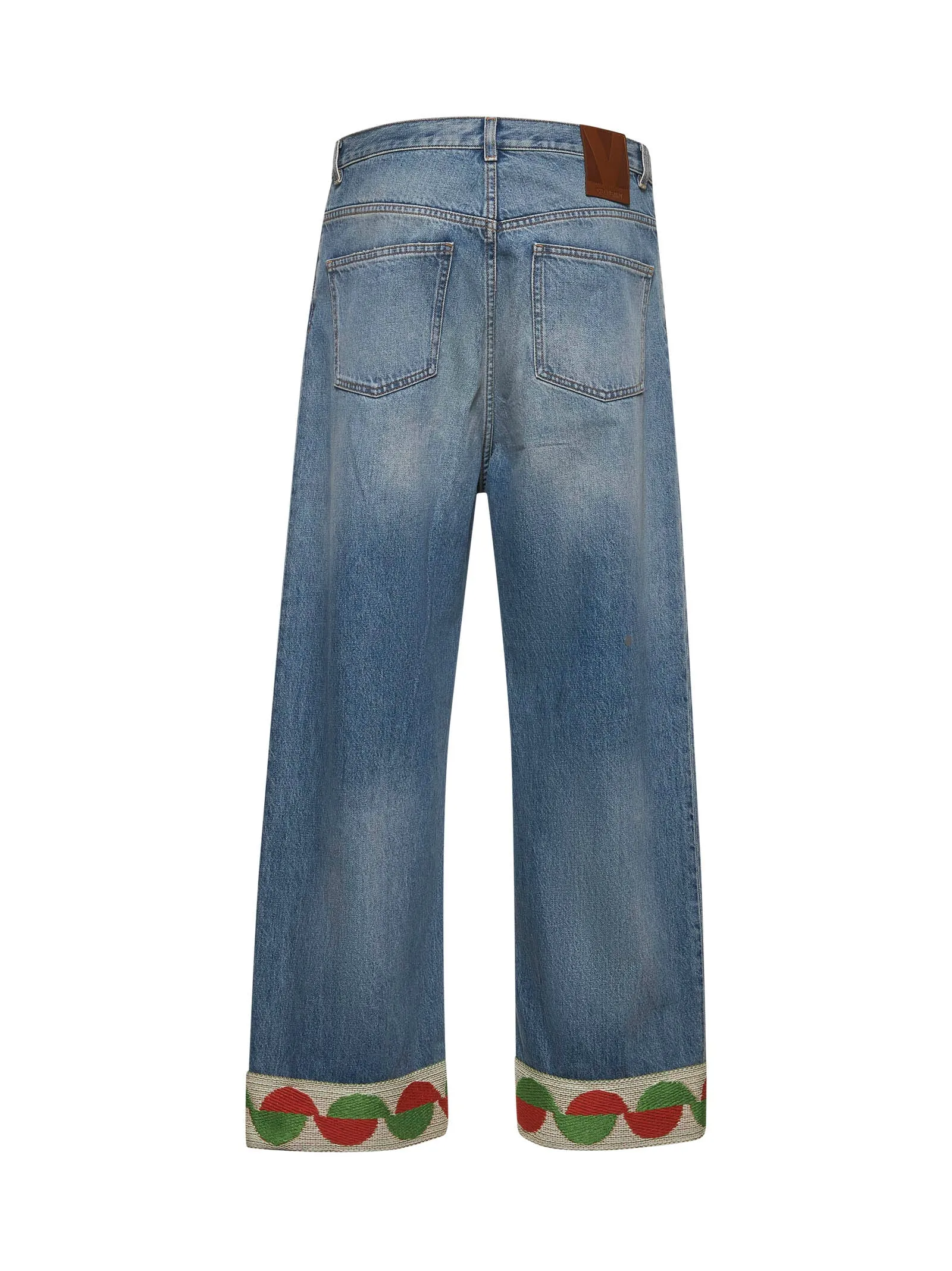 Light Blue Denim Jeans with Jacquard Hems sold by Lord & Taylor product image thumbnail 2
