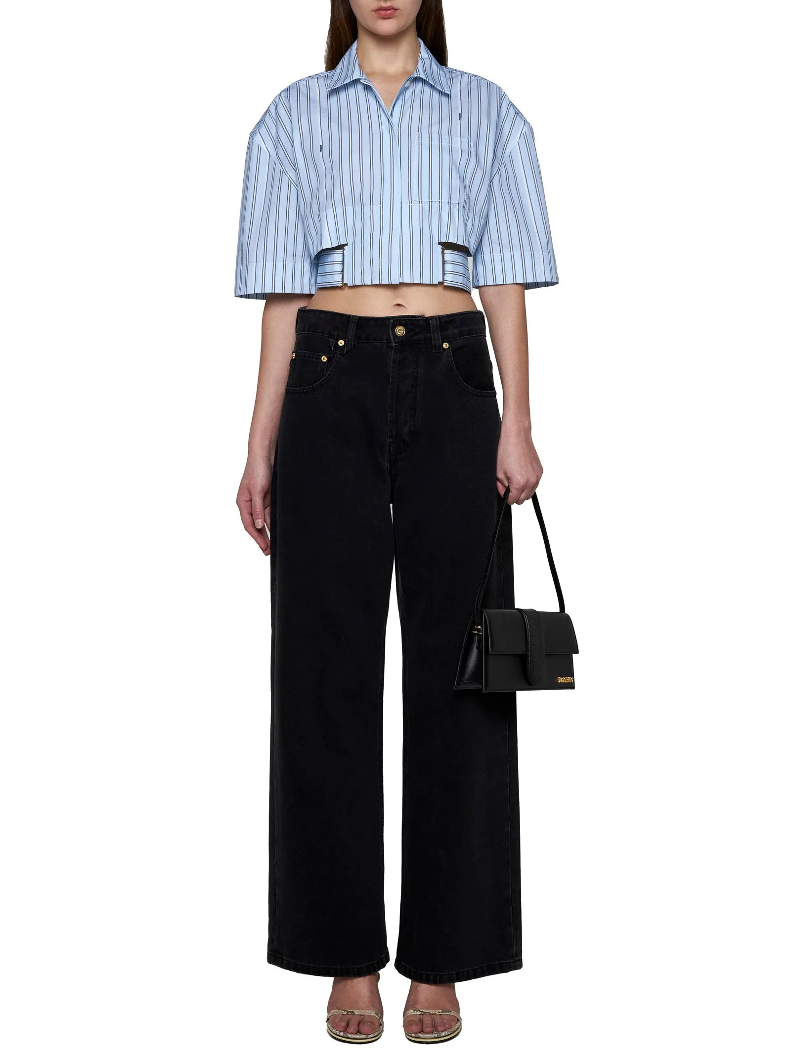 Jacquemus Black Wide de-Nîmes Jeans sold by Lord & Taylor product image thumbnail 2