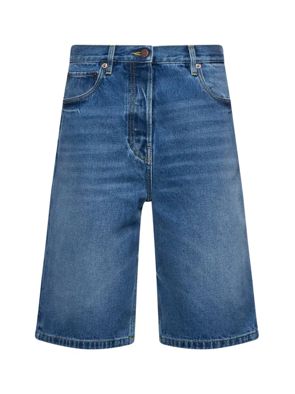 Blue Denim Bermuda Shorts sold by Lord & Taylor