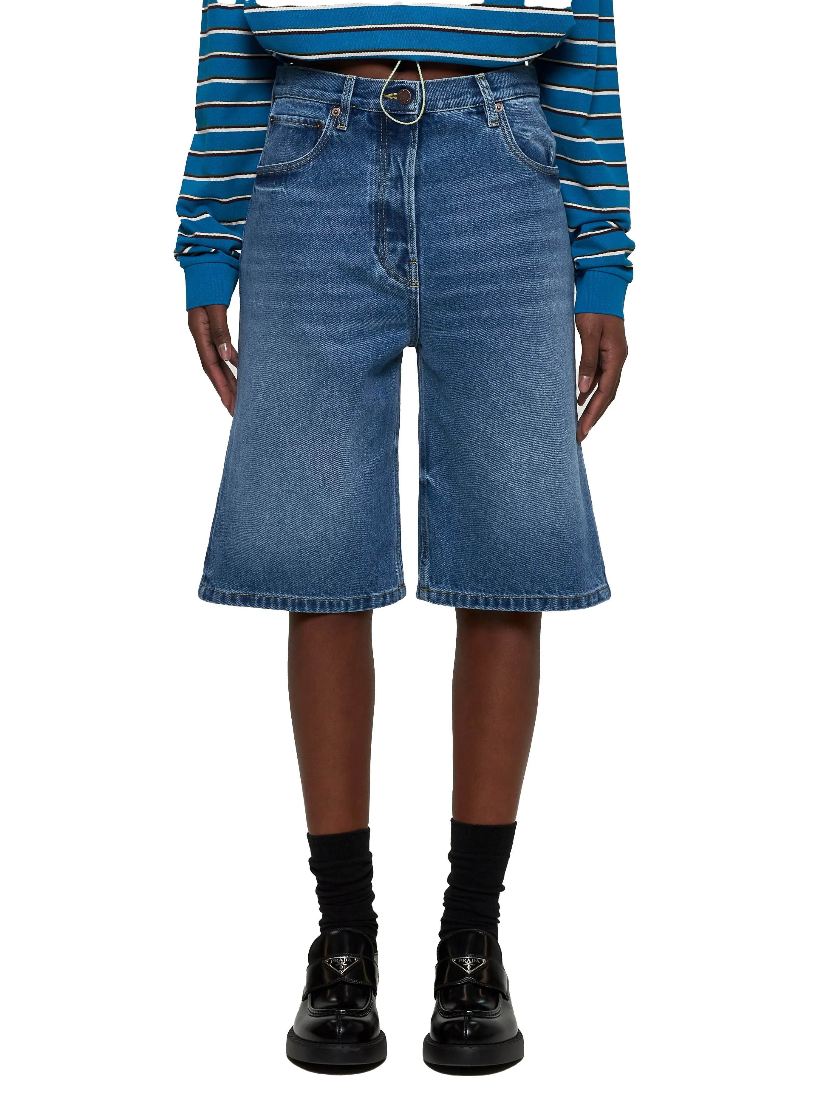 Blue Denim Bermuda Shorts sold by Lord & Taylor product image thumbnail 3