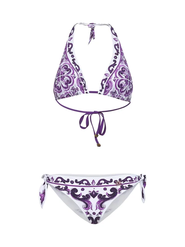 Maiolica Print Triangle Bikini sold by Lord & Taylor