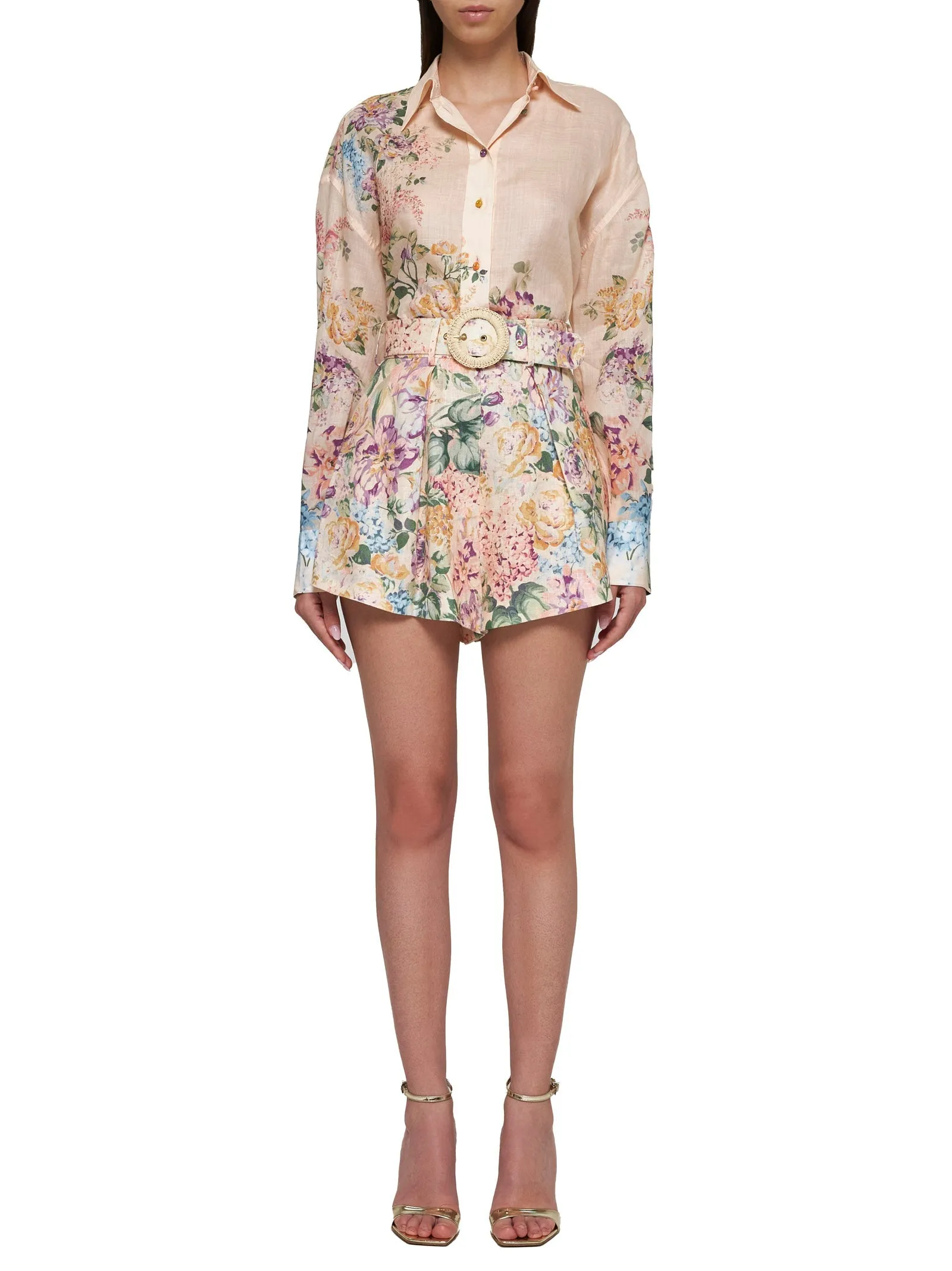 Halliday print ramie shirt sold by Lord & Taylor product image thumbnail 2
