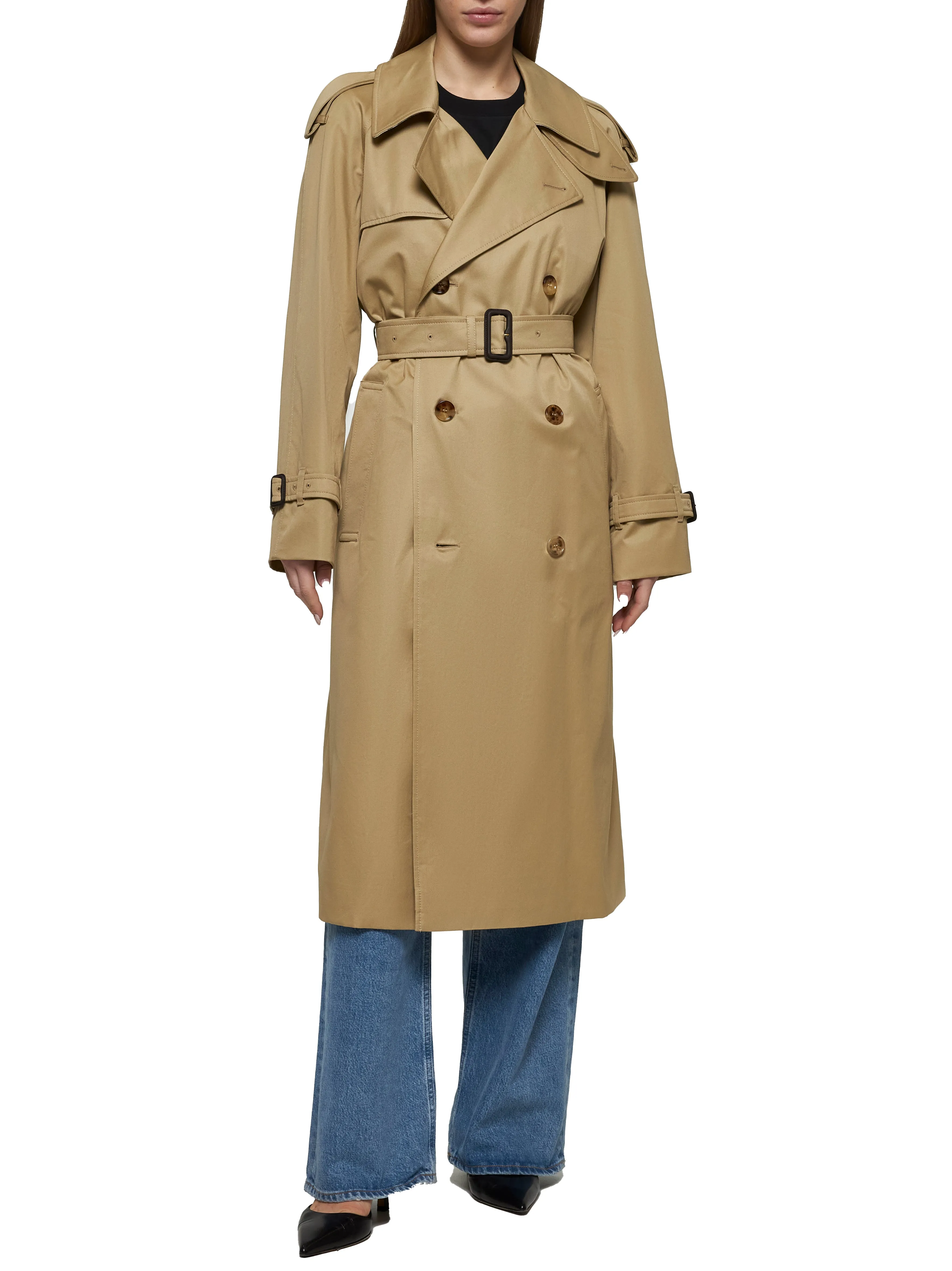 Beige Castleford Long Trench Coat sold by Lord & Taylor product image thumbnail 2