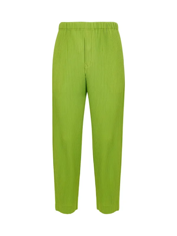 Green Pleated Trousers made by Issey Miyake