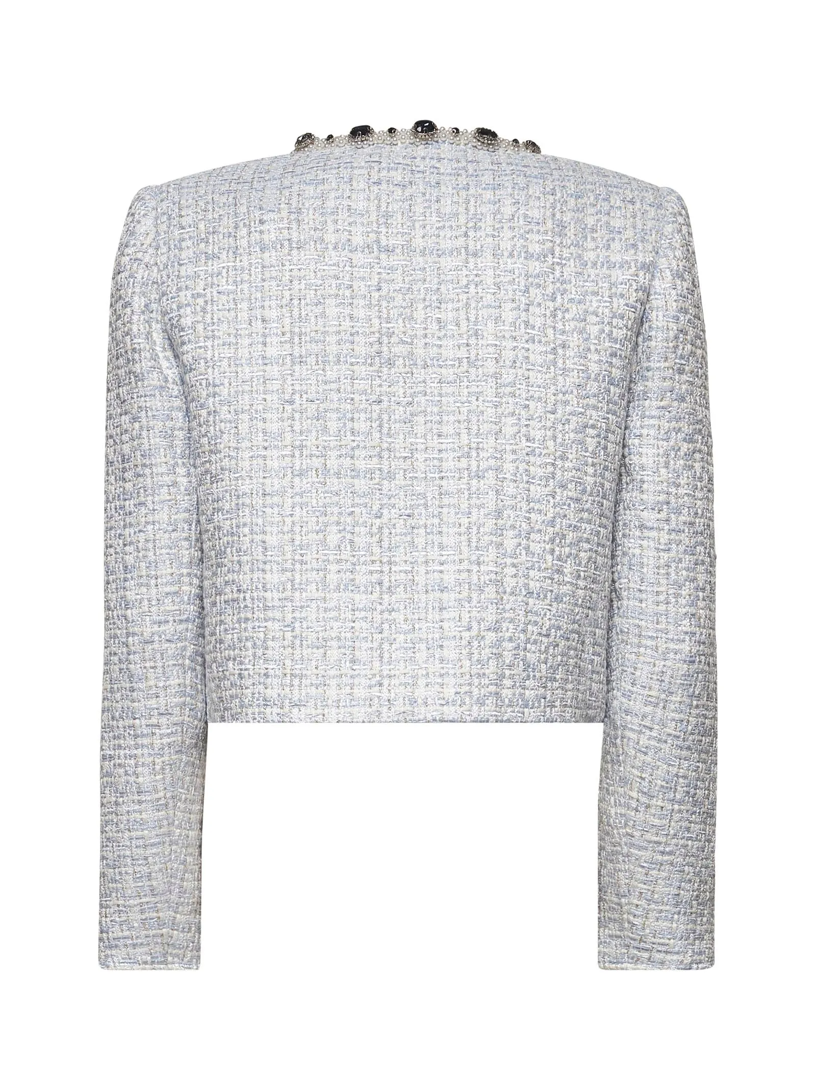 Light Blue Lurex Bouclé Jacket sold by Lord & Taylor product image thumbnail 2