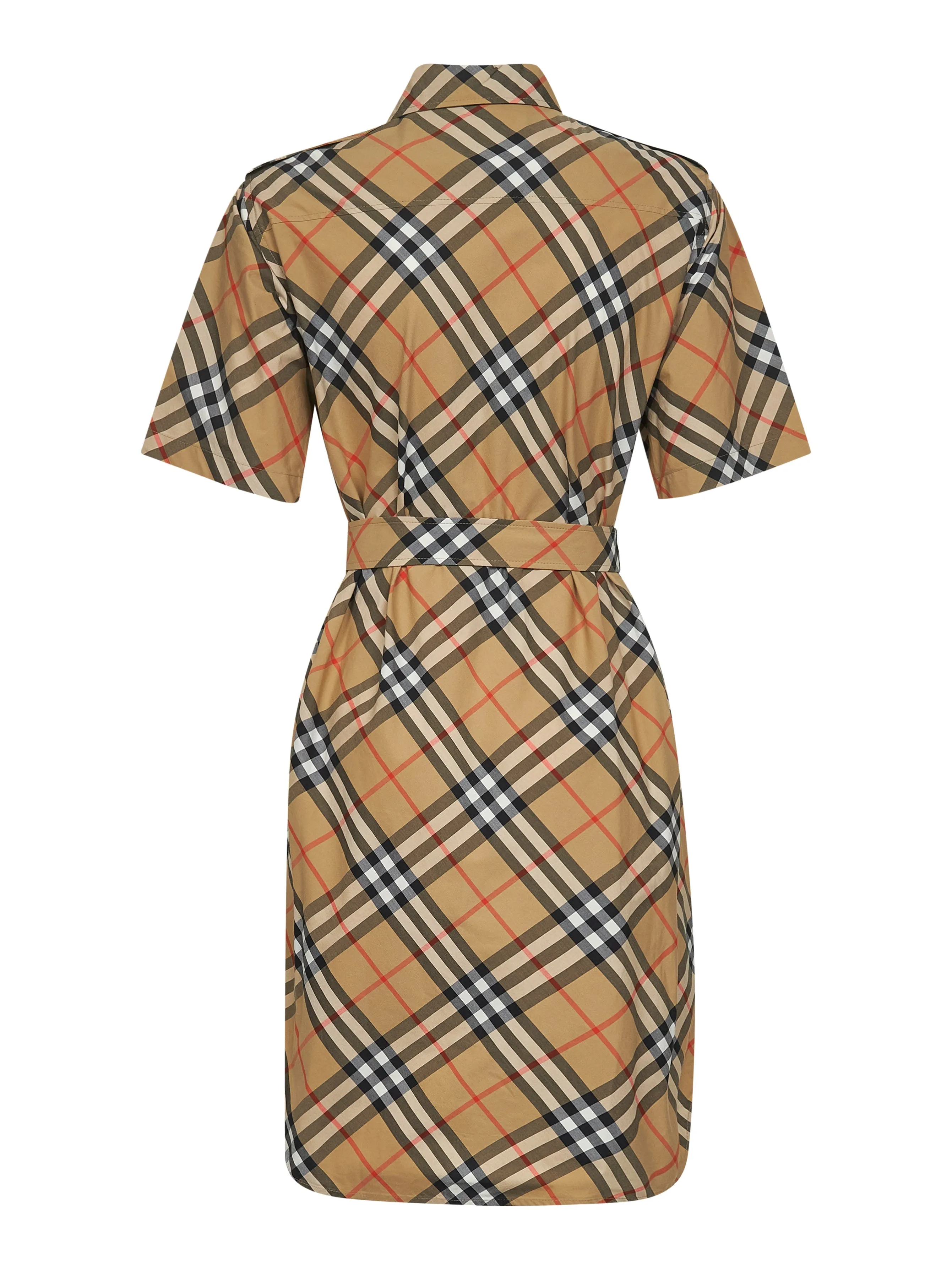 Beige Check Cotton Shirt Dress sold by Lord & Taylor product image thumbnail 2