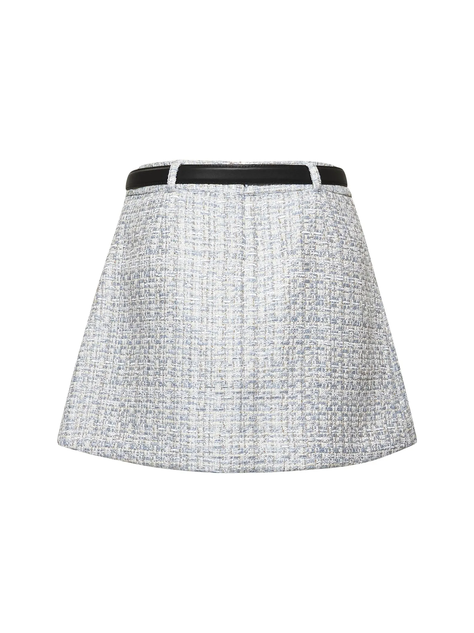 Light Blue Lurex Bouclé Mini Skirt sold by Lord & Taylor product image thumbnail 2