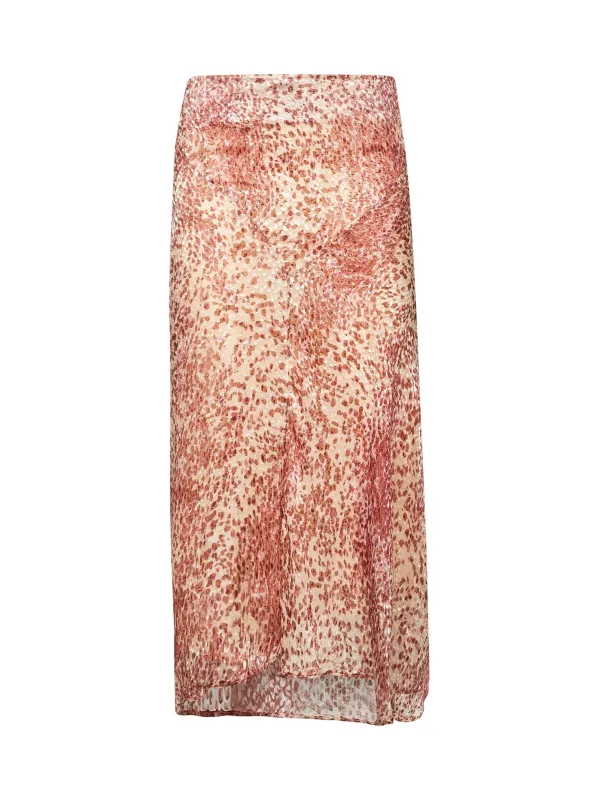 Lisanne Burnout Velvet Midi Skirt sold by Lord & Taylor