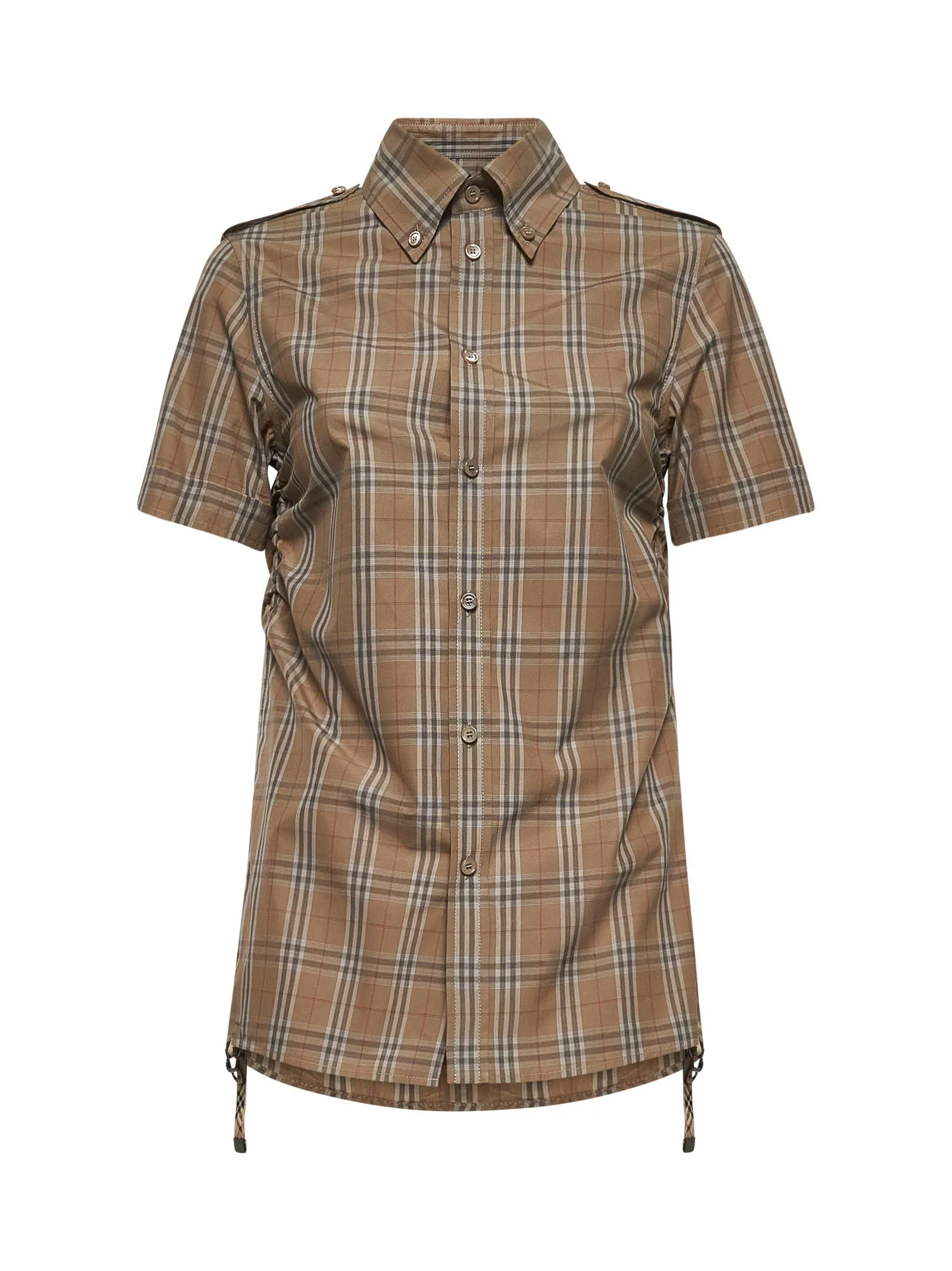 Beige Check Cotton Shirt sold by Lord & Taylor