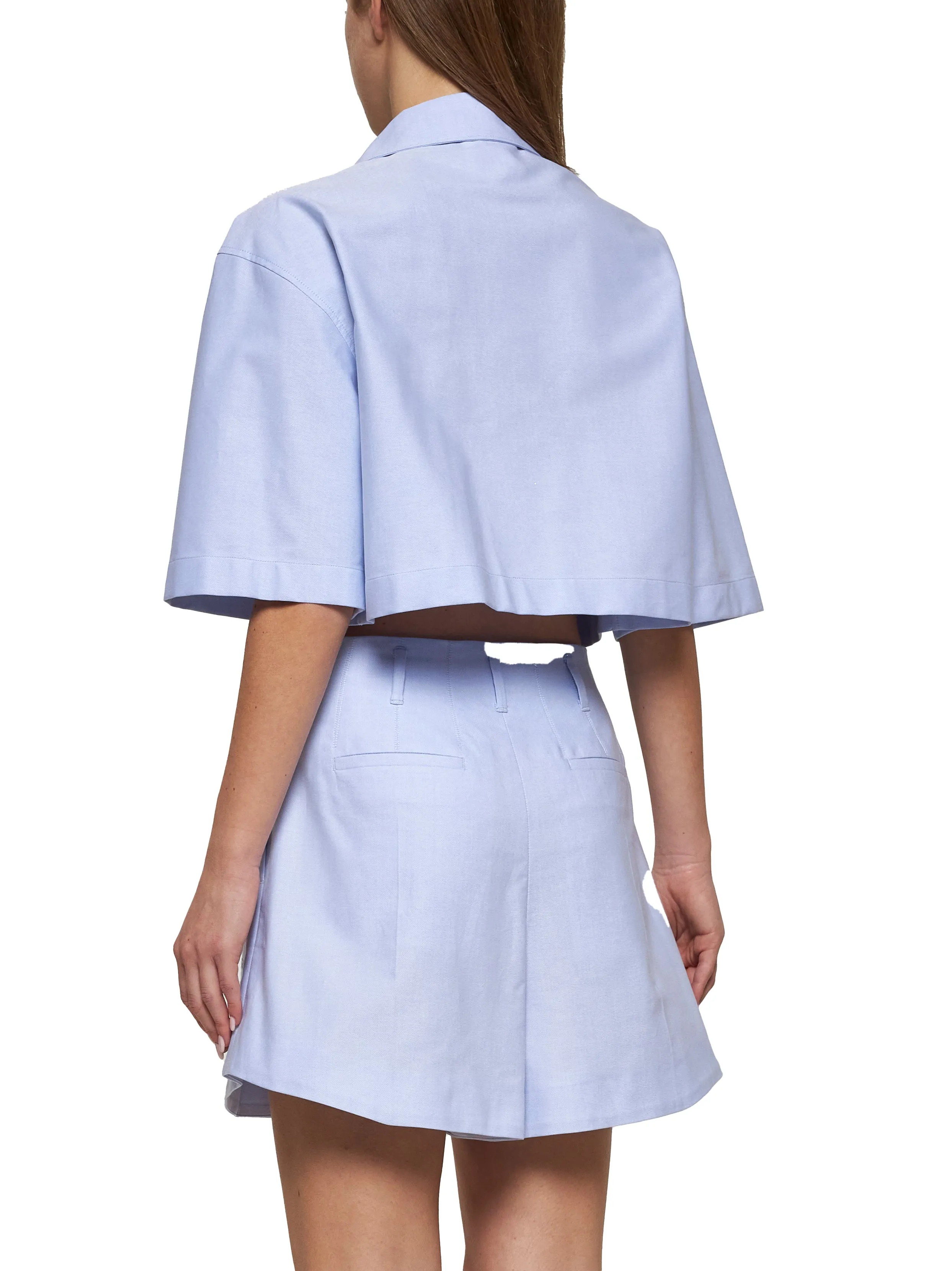 Light Blue Embroidered Cotton Shorts sold by Lord & Taylor product image thumbnail 4