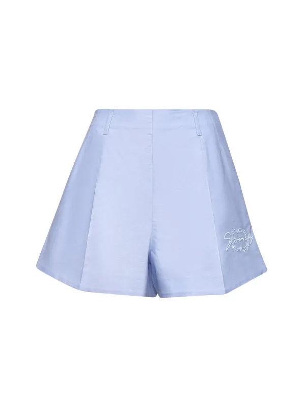 Light Blue Embroidered Cotton Shorts sold by Lord & Taylor
