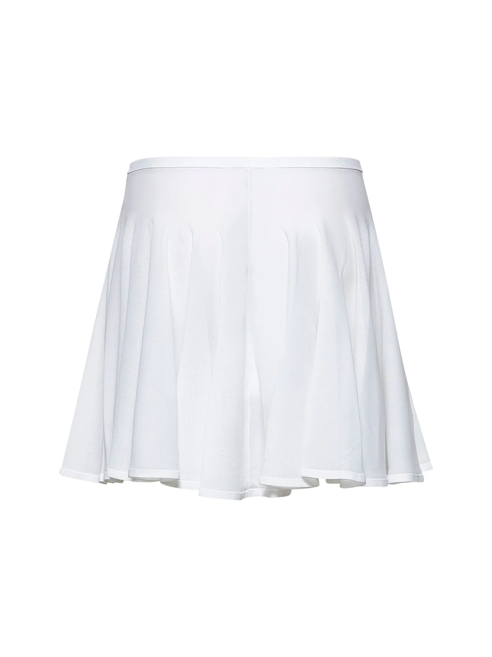 White Fine Knit Skater Mini Skirt sold by Lord & Taylor product image thumbnail 2