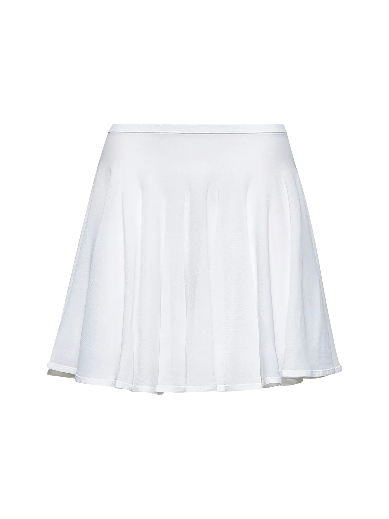 White Fine Knit Skater Mini Skirt sold by Lord & Taylor