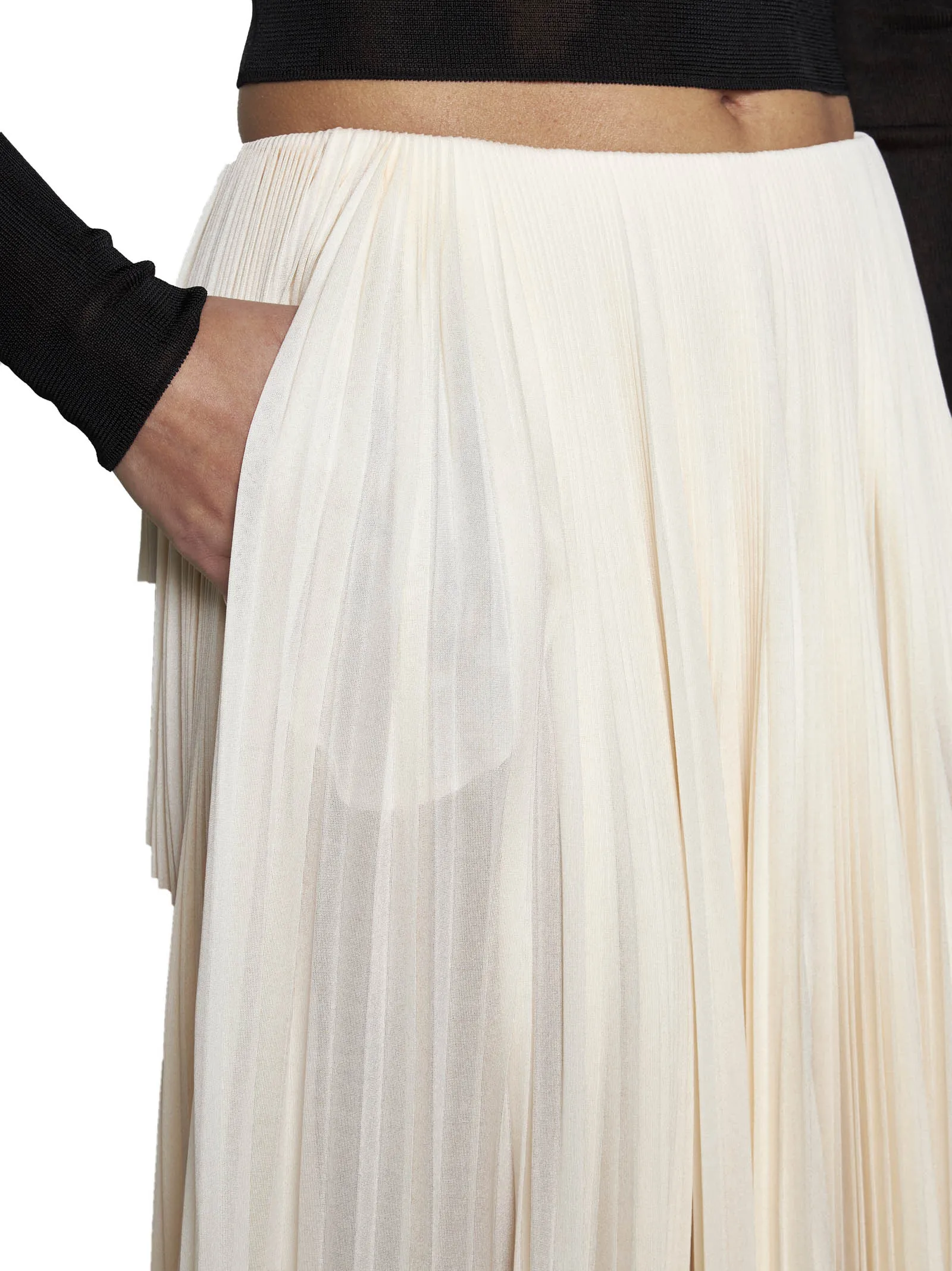 Pleated Viscose Long Skirt sold by Lord & Taylor product image thumbnail 5