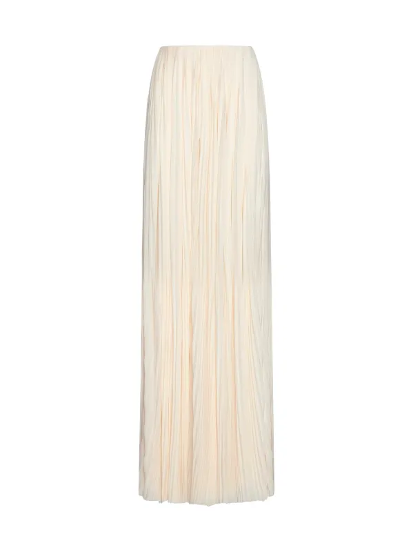 Pleated Viscose Long Skirt sold by Lord & Taylor