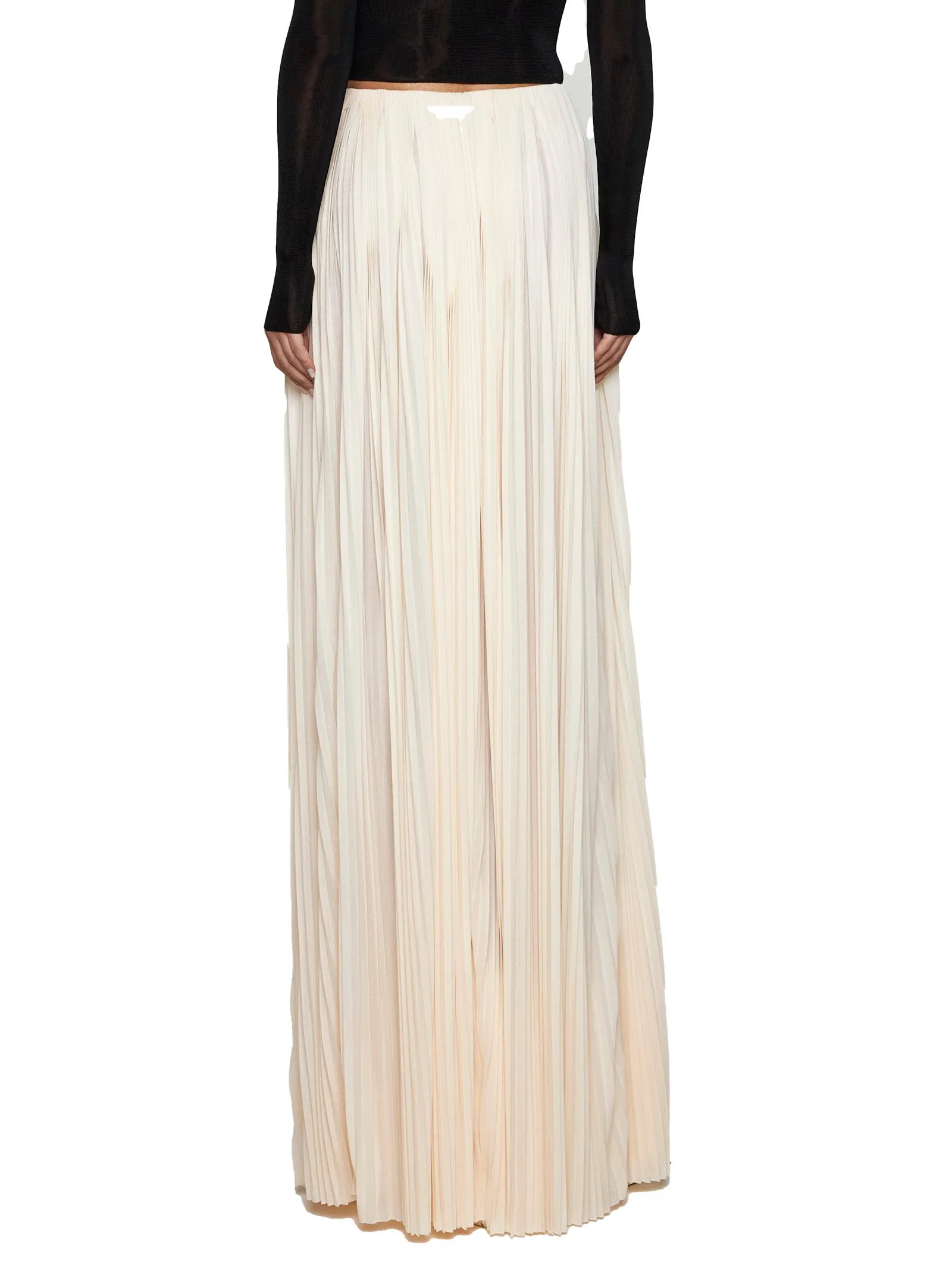 Pleated Viscose Long Skirt sold by Lord & Taylor product image thumbnail 4