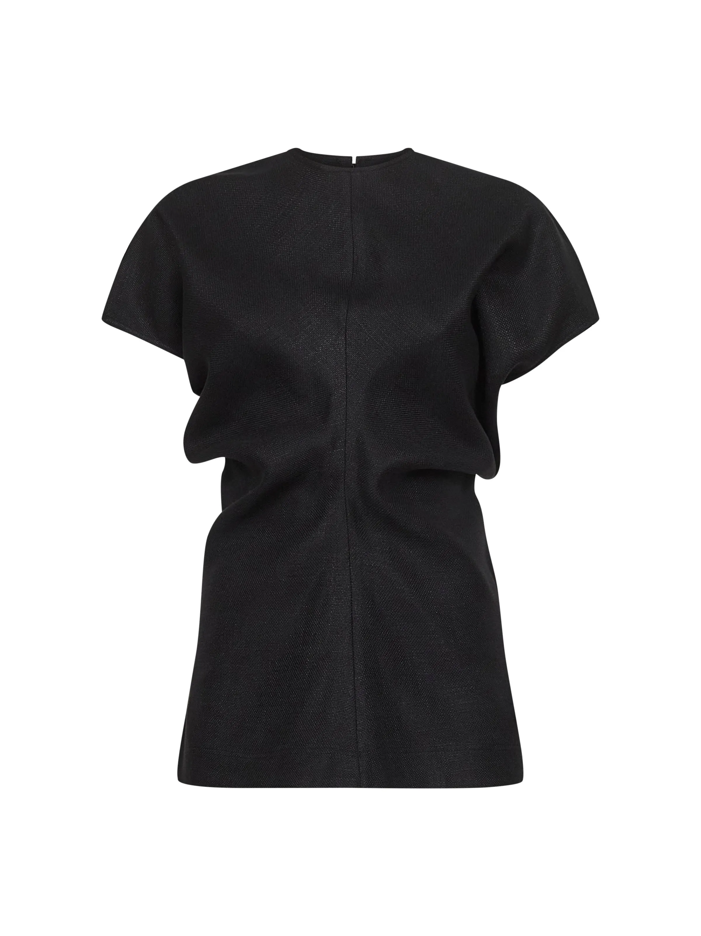 Black Basketweave Slouch Waist Top sold by Lord & Taylor