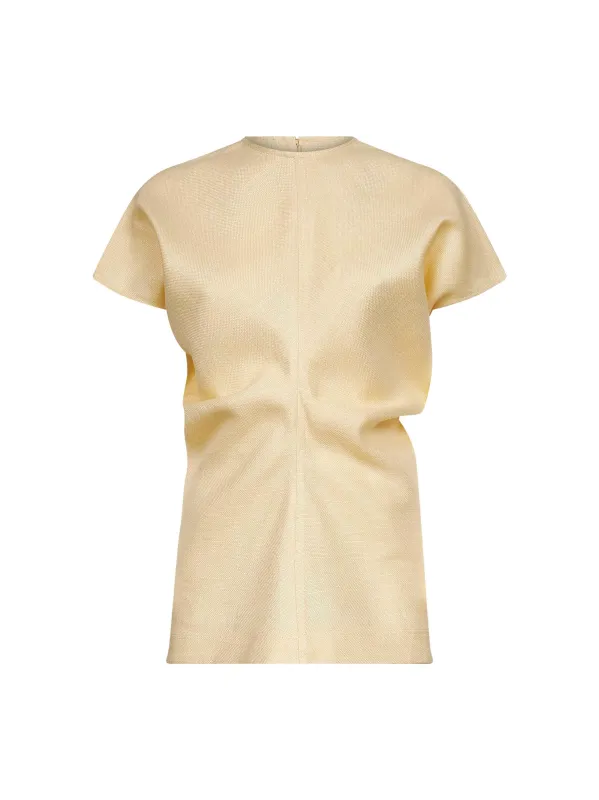 Straw Basketweave Slouch Waist Top sold by Lord & Taylor