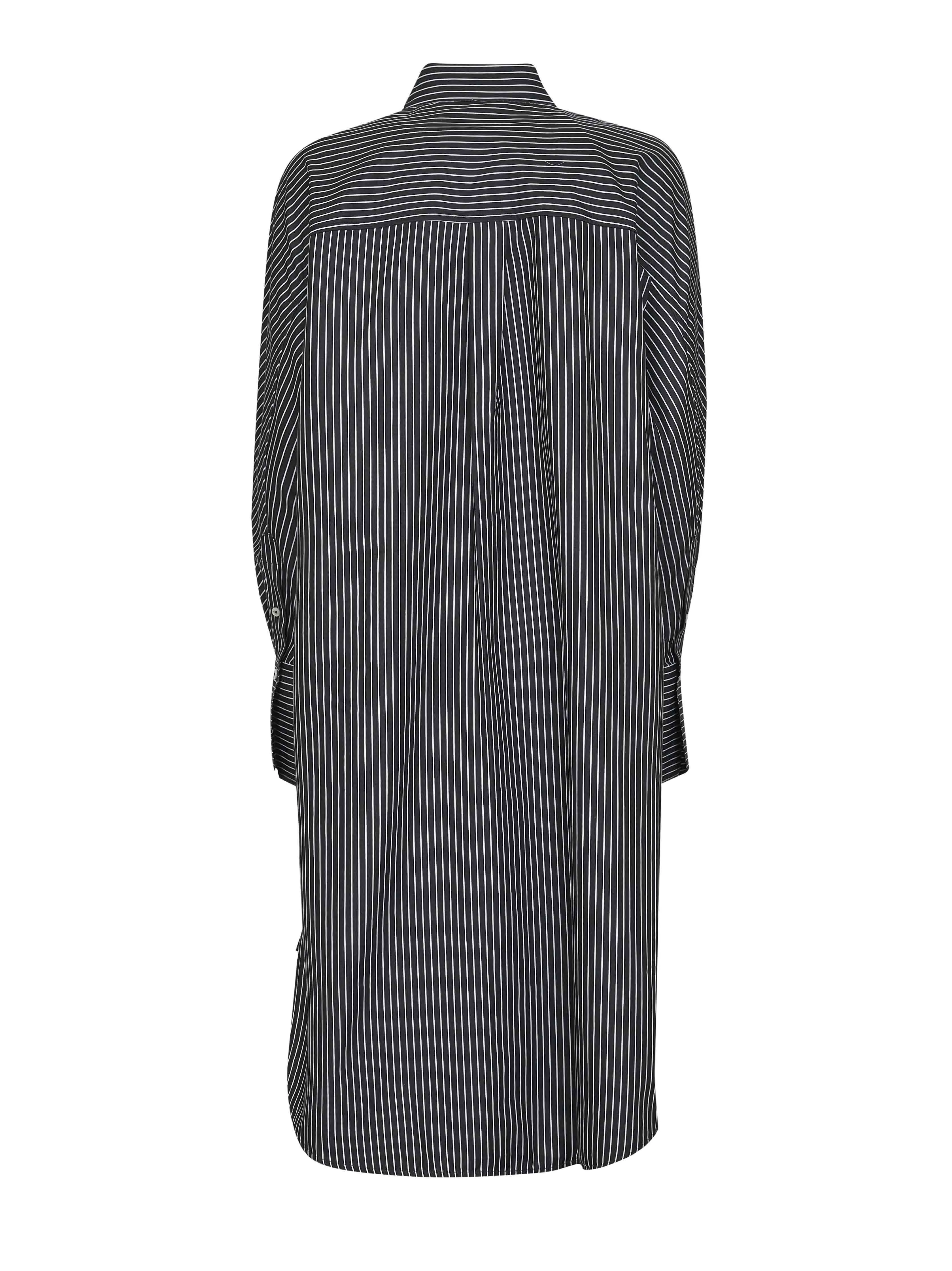 Black and White Striped Cotton Shirt Dress sold by Lord & Taylor product image thumbnail 2