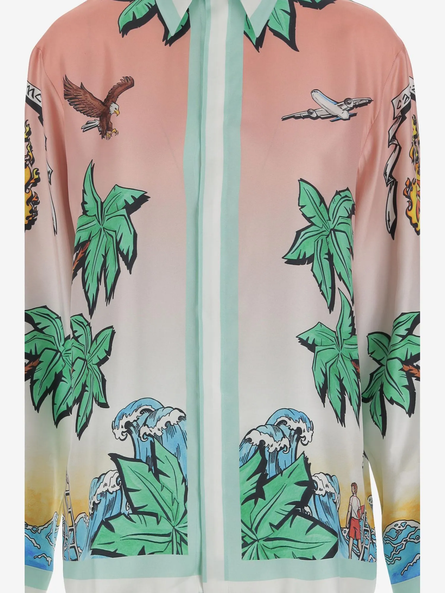 Shirt in Pure Silk with Graphic Print sold by Lord & Taylor product image thumbnail 2