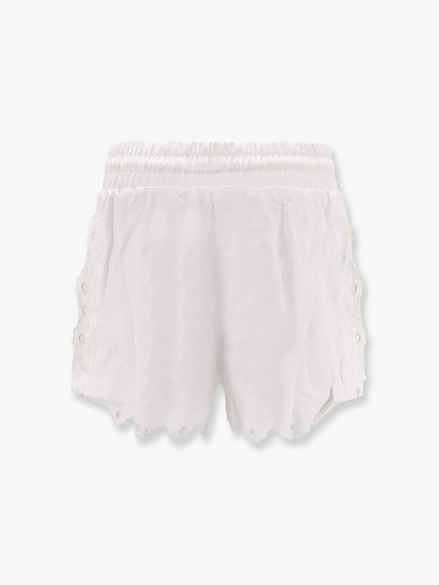 Linen perforated shorts sold by Lord & Taylor product image thumbnail 4