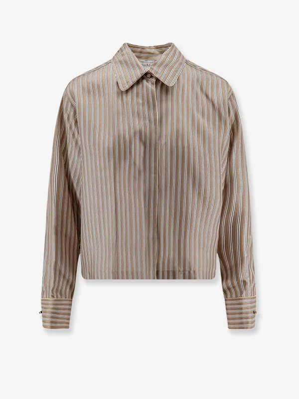Brama striped silk shirt sold by Lord & Taylor