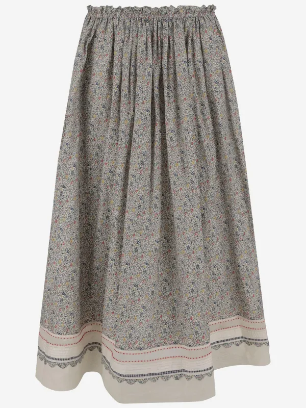 COTTON FLORAL PATTERN SKIRT sold by Lord & Taylor