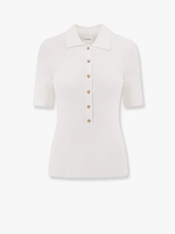 Ribbed cotton and cachemire polo shirt sold by Lord & Taylor