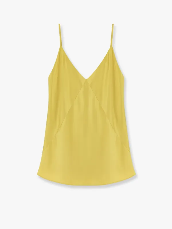 T-shirts & Jerseys Max Mara - Quassia Silk Top - Woman - 42 - Yellow sold by Lord & Taylor