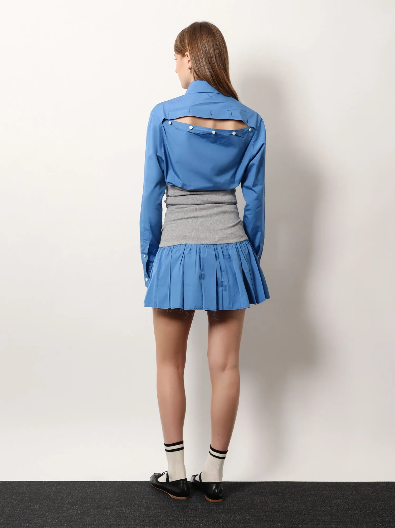 Cotton popeline shirt with logo embroidery sold by Lord & Taylor product image thumbnail 3